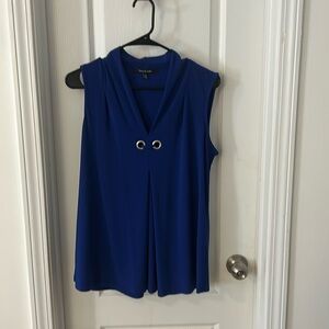 Business casual blouse. Royal blue